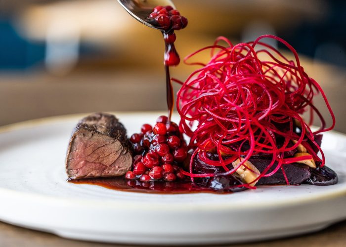 Tartar af moskusokse på Restaurant Icefiord